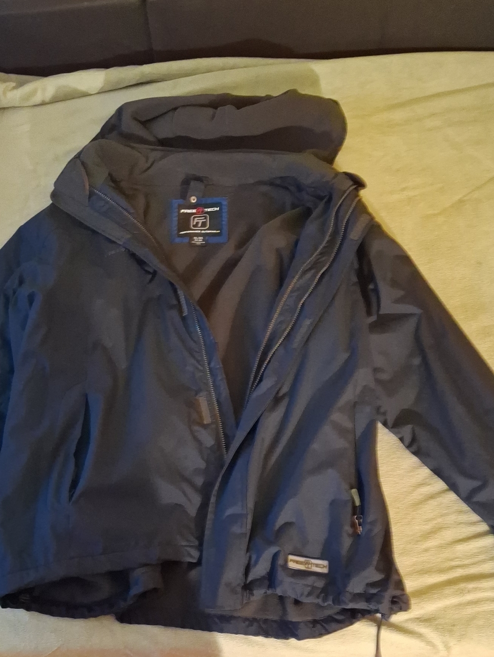 Pro-Tech Men's Navy Hooded Raincoat